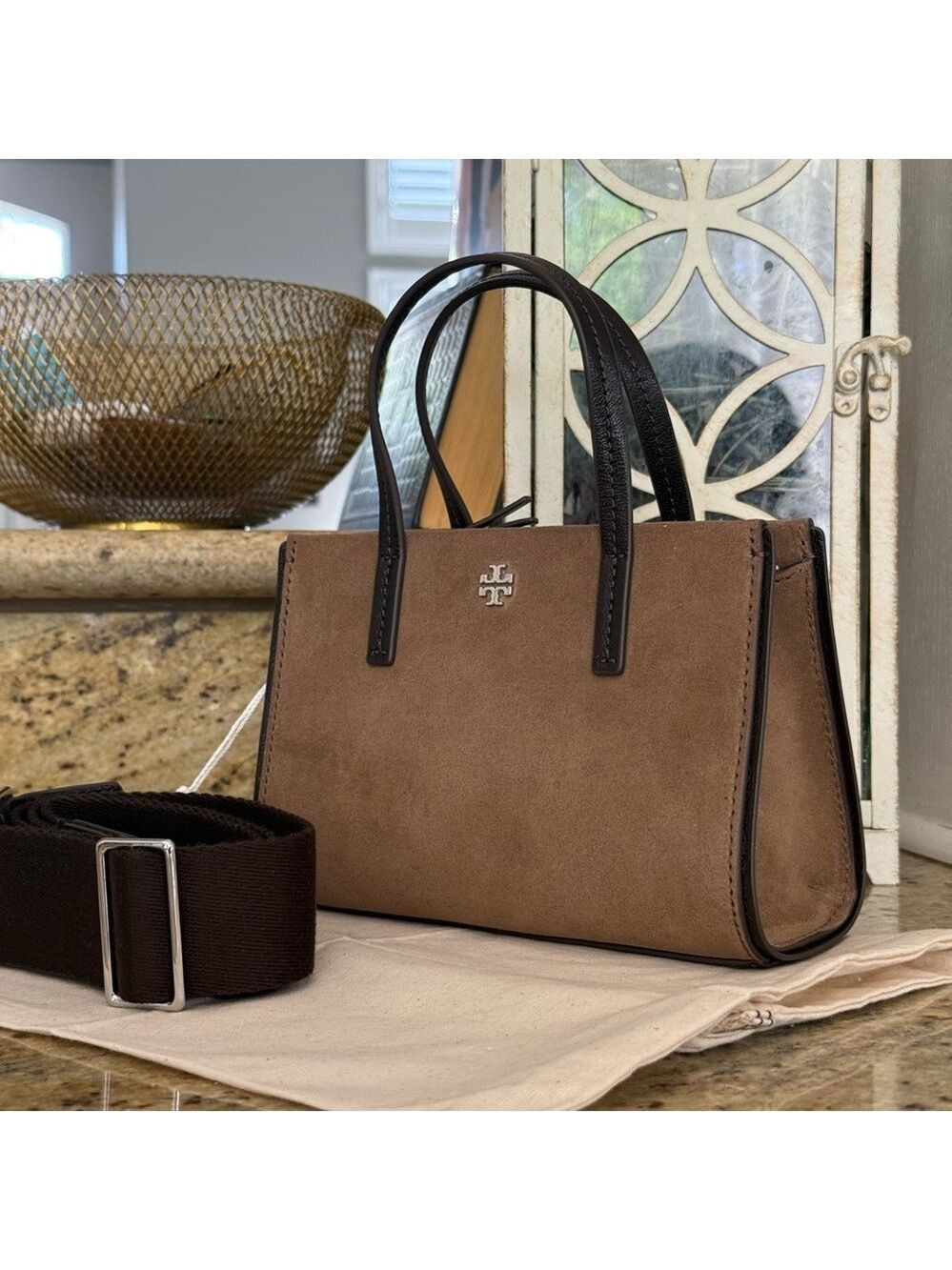 New Tory Burch Blake mini top handle crossbody women’s Bag - Picture 12 of 13